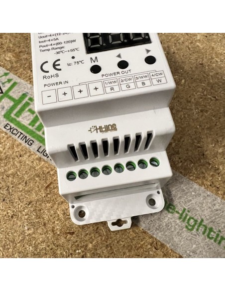 DMX512-Hutschienen-LED-Decoder-Verdrahtungsdiagramm