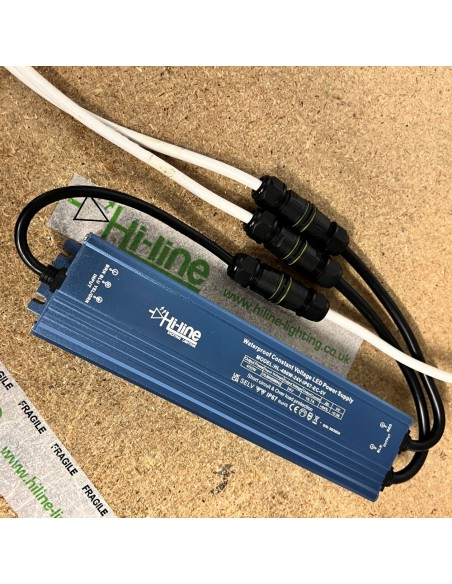 3 pin 240V AC mini connector box by hi-line lighting