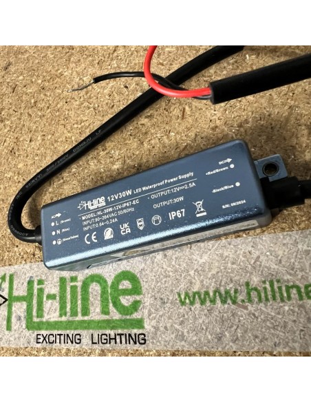 Slim 30W 12V IP67 Power Supply for LED Signage