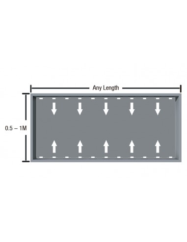 48cm Premium seitlich beleuchtete 12 LEDs-Stäbe...