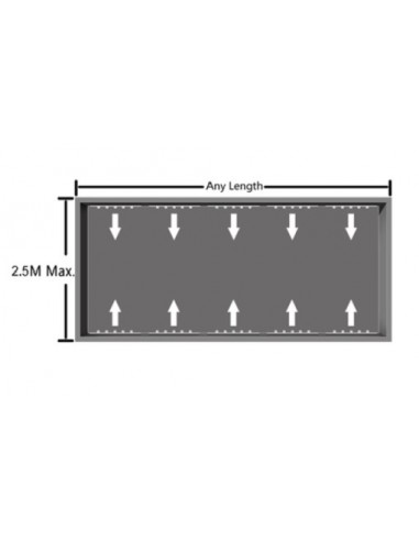 2.5m height lightbox installation diagram led module HL-OEL003