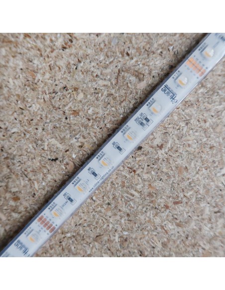 RGBW LED-Streifen (RGB+WW) 24V-14,4W/m- IP68 (Polyurethane Schicht)-CRI80-SMD5050