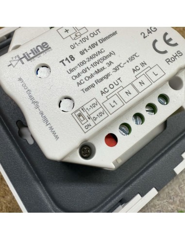 T18 Touch Panel 0/1-10V Dimmer | RF 2.4GHz | AC...